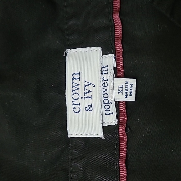 Crown & Ivy Black Popover Fit style top size XL - Picture 3 of 6